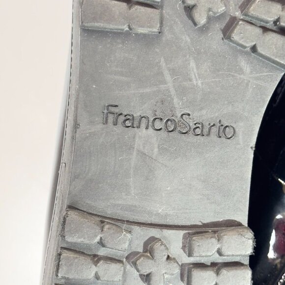 FRANCIO SARTO Static Women's Black Patent Leather Platform Loafers  Size 7.5 - Picture 9 of 11